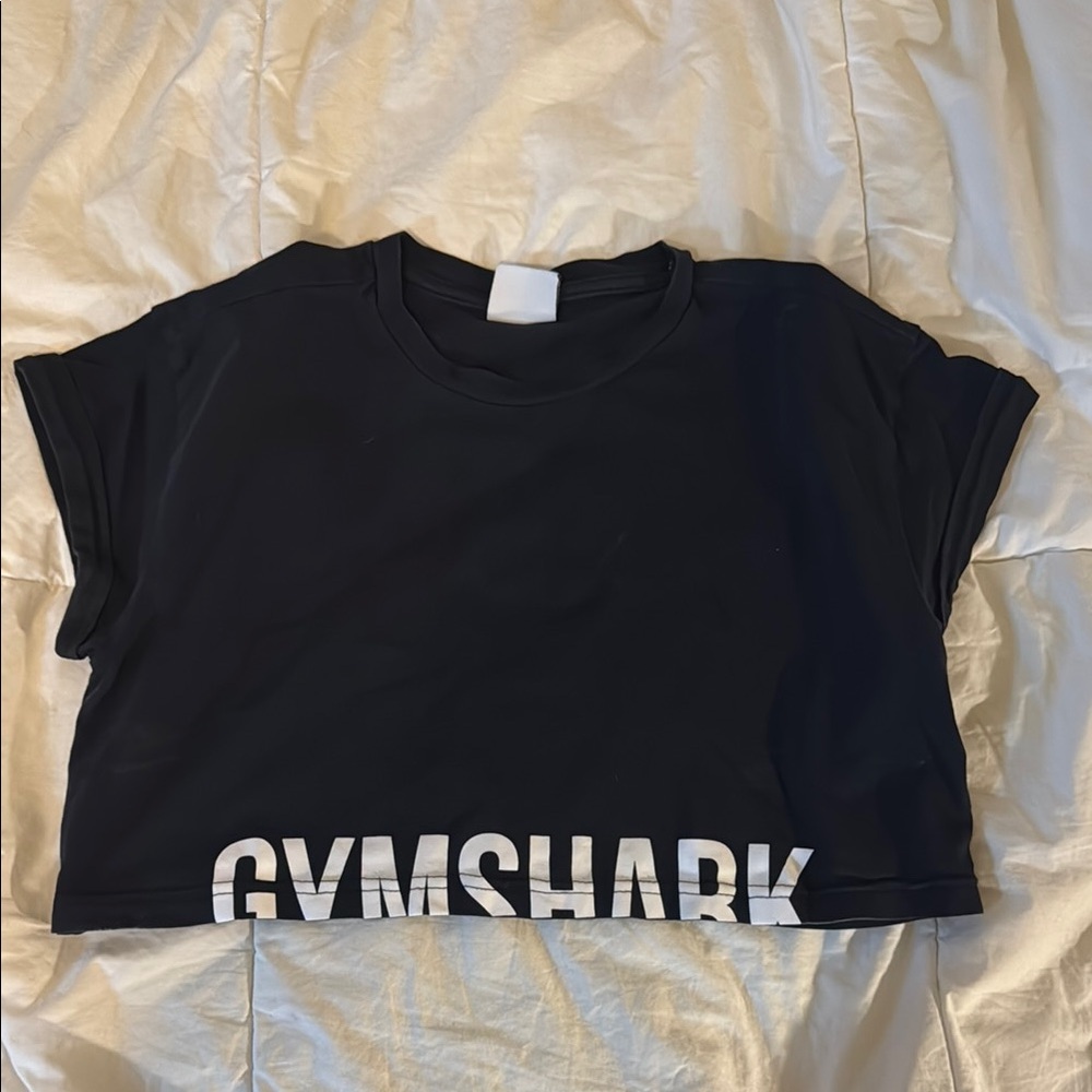 Gymshark Black Tee with White Logo